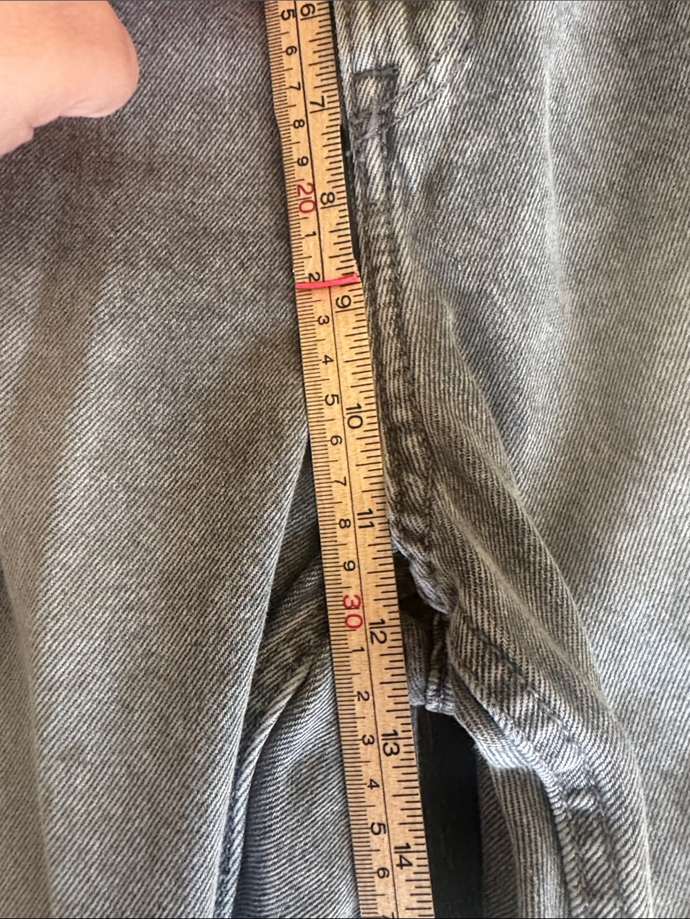 H&M Divided Gray Wide Leg Cargo Jeans Women's High Rise Utility Baggy Denim 14 - Picture 12 of 14